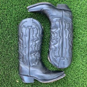 Cowboy boots leather size 5